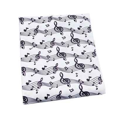 Music Notes Litchi Printed Faux Leather Sheet Litchi has a pebble like feel with bright colors
