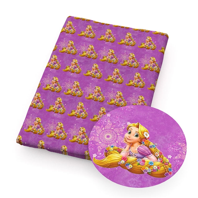 Rapunzel Litchi Printed Faux Leather Sheet Litchi has a pebble like feel with bright colors