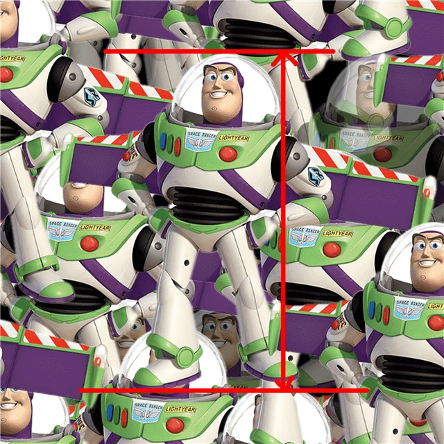 Buzz Lightyear Toy Story Bullet/Liverpool Fabric