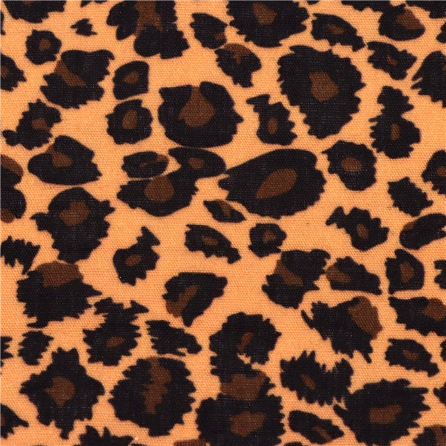 Leopard Glitter Double Sided Pattern Faux Leather Sheet