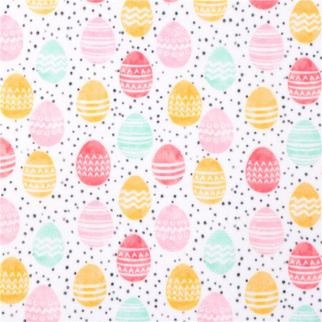 Easter Eggs with Glitter Double Pattern Faux Leather Sheet
