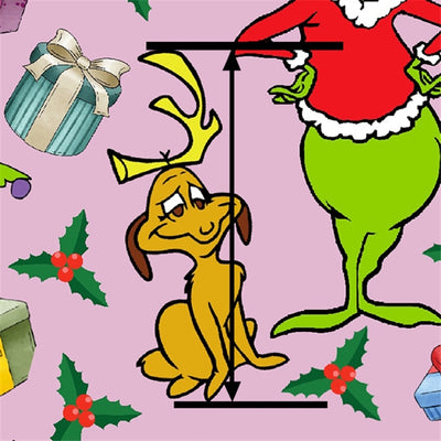 The Grinch Christmas Printed Faux Leather Sheet