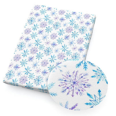 Snowflakes Textured Liverpool/ Bullet Fabric with a textured feel