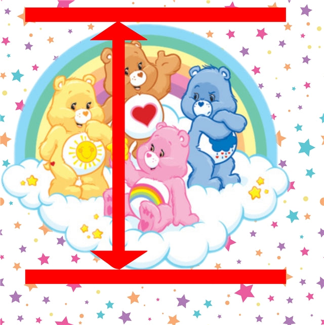 Care Bears Litchi Printed Faux Leather Sheet