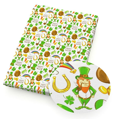 St. Patrick’s Day Printed Faux Leather Sheet