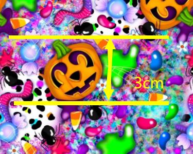 Halloween Pumpkins  Litchi Printed Faux Leather Sheet Litchi has a pebble like feel with bright colors