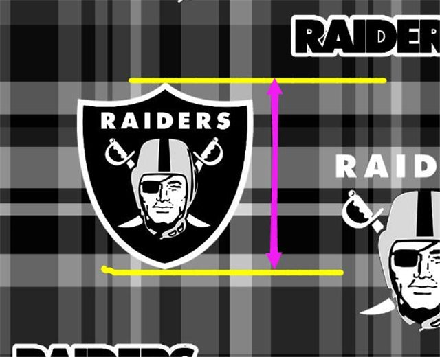Raiders Football Litchi Printed Faux Leather Sheet Litchi has a pebble like feel with bright colors