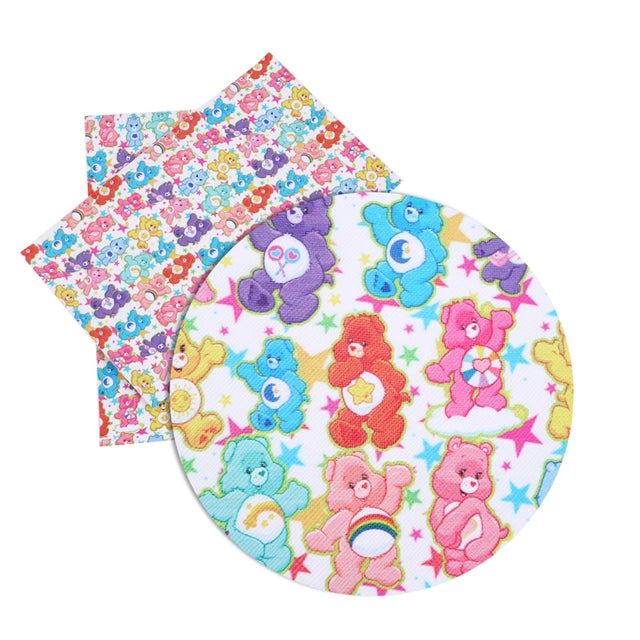 Care Bears Litchi Printed Faux Leather Sheet