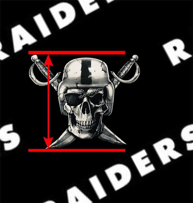 Raiders Football Litchi Printed Faux Leather Sheet Litchi has a pebble like feel with bright colors