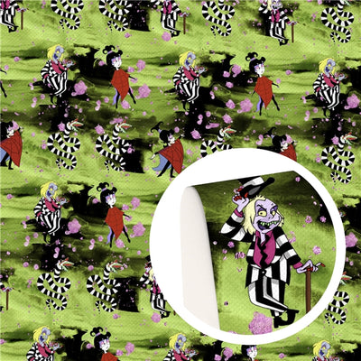 Beetlejuice The Movie Printed Faux Leather Sheet