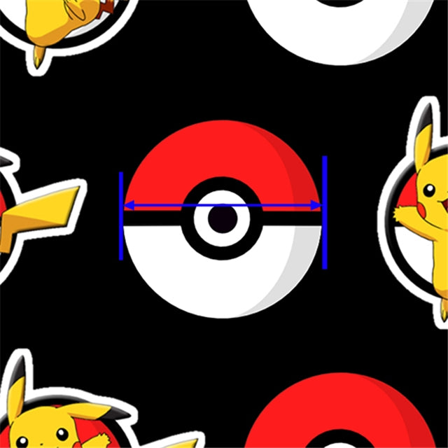 Pokemon Textured Liverpool/ Bullet Fabric with a textured feel