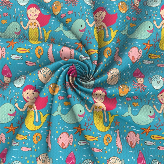 Mermaid Bullet Textured Liverpool Fabric