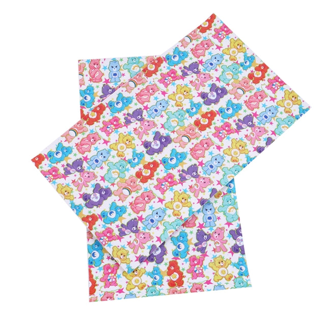 Care Bears Litchi Printed Faux Leather Sheet