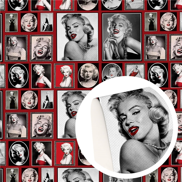 Marilyn Monroe Bullet Textured Liverpool Fabric