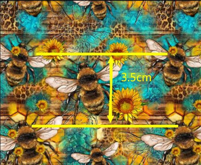 Bees and Honey Textured Liverpool/ Bullet Fabric with a textured feel