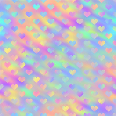 Tye Die, Marble, Colorful Hearts Litchi Printed Faux Leather Sheet Litchi has a pebble like feel with bright colors