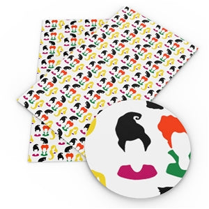 Hocus Pocus Halloween Printed Faux Leather Sheet FeeFiFauxLeather