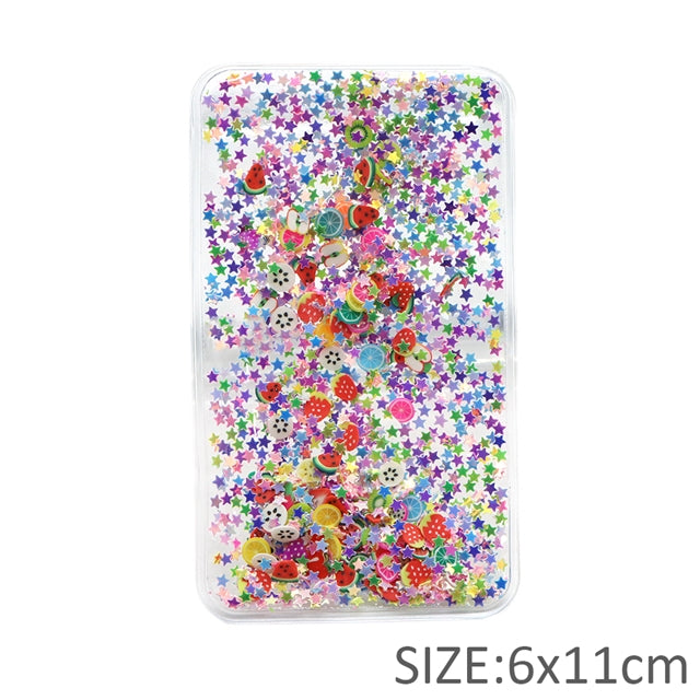 Glitter Shaker Rectangle 4.3” X 2.4” Accessory 1 piece