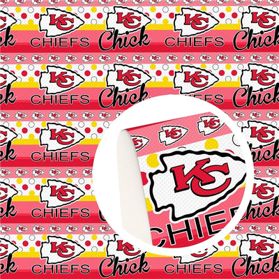 Kansas City Chiefs Football Textured Liverpool/ Bullet Fabric with a textured feel