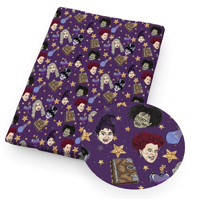 Hocus Pocus Halloween Bullet Textured Liverpool Fabric