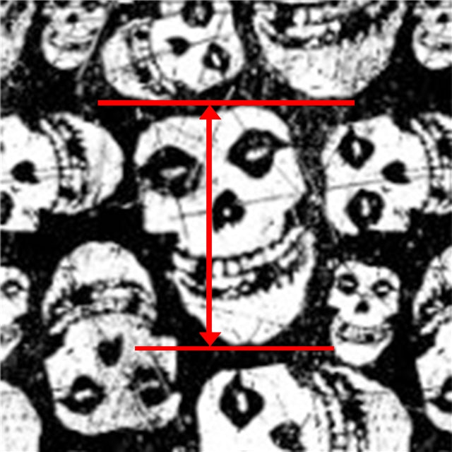 Halloween Skull Skulls Printed Litchi Faux Leather Sheet