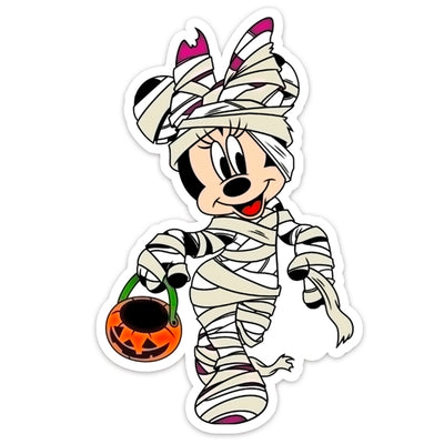Minnie Mummy Halloween Pumpkin Resin 5 piece set