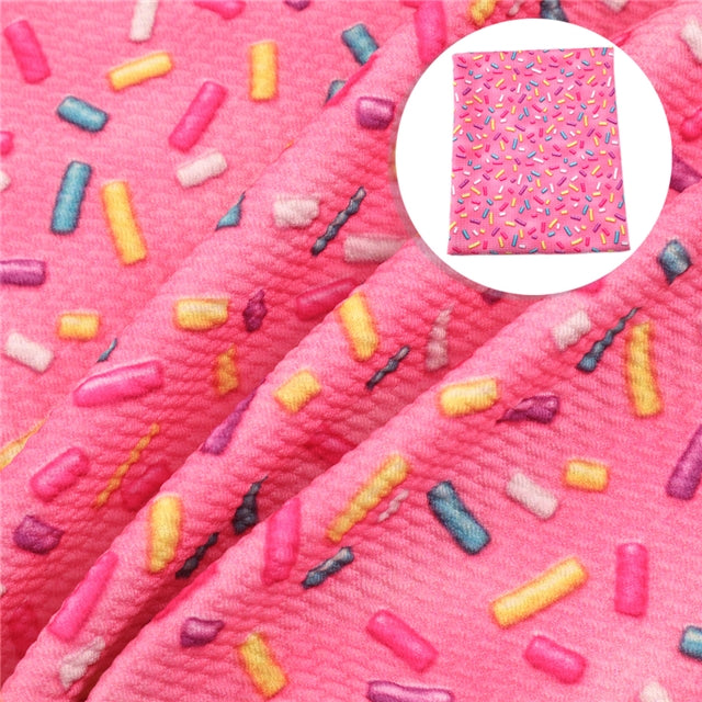 Donut Sprinkles Textured Liverpool/ Bullet Fabric with a textured feel