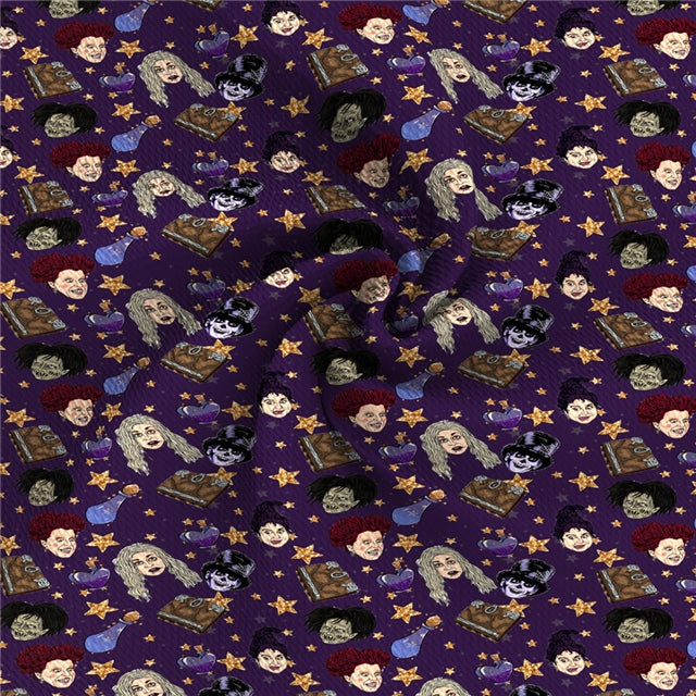 Hocus Pocus Halloween Bullet Textured Liverpool Fabric