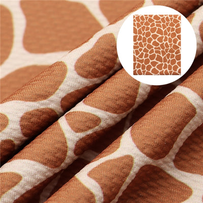 Giraffe Animal Print Bullet Textured Liverpool Fabric