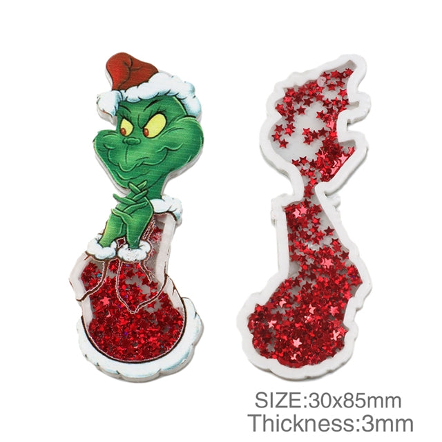 The Grinch Dr Seuss Quicksand Sequin Resin
