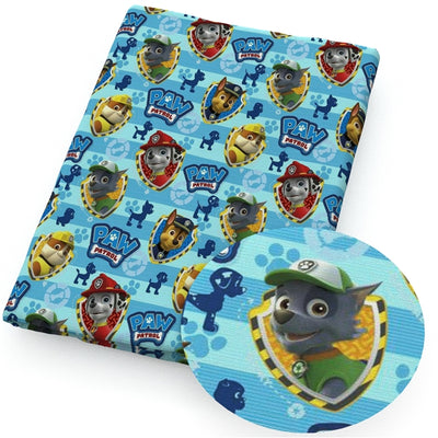 Paw Patrol Textured Liverpool/ Bullet Fabric with a textured feel