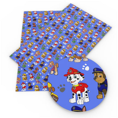 Paw Patrol Characters Textured Liverpool/ Bullet Fabric with a textured feel