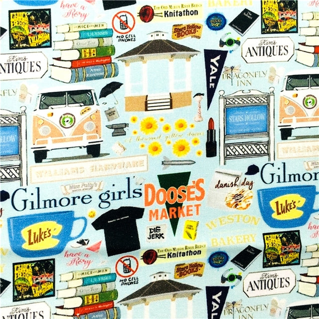 Gilmore Girls TV Show Textured Liverpool/ Bullet Fabric with a textured feel