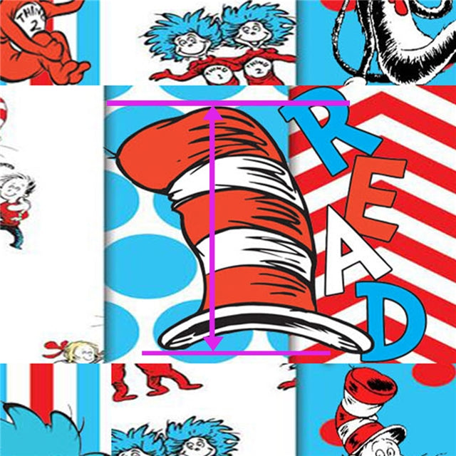 Dr Seuss Textured Liverpool/ Bullet Fabric with a textured feel