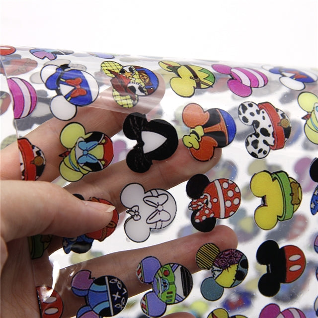 Mouse Characters Printed See Through Vinyl ,Clear, Transparent Vinyl Sheet