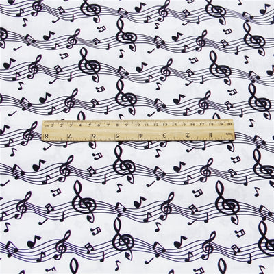 Music Notes Litchi Printed Faux Leather Sheet Litchi has a pebble like feel with bright colors