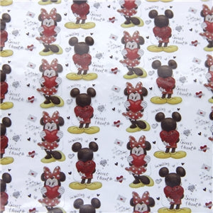 Mouse Printed See Through Vinyl ,Clear, Transparent Vinyl Sheet