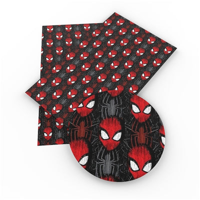 Spiderman Head faux leather printed vinyl sheet – The Crazy Craft Lady