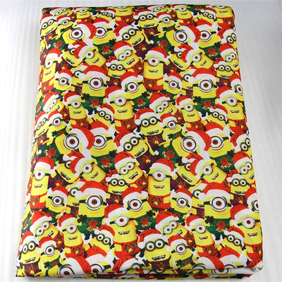 Minions Christmas Bullet Textured Liverpool Fabric