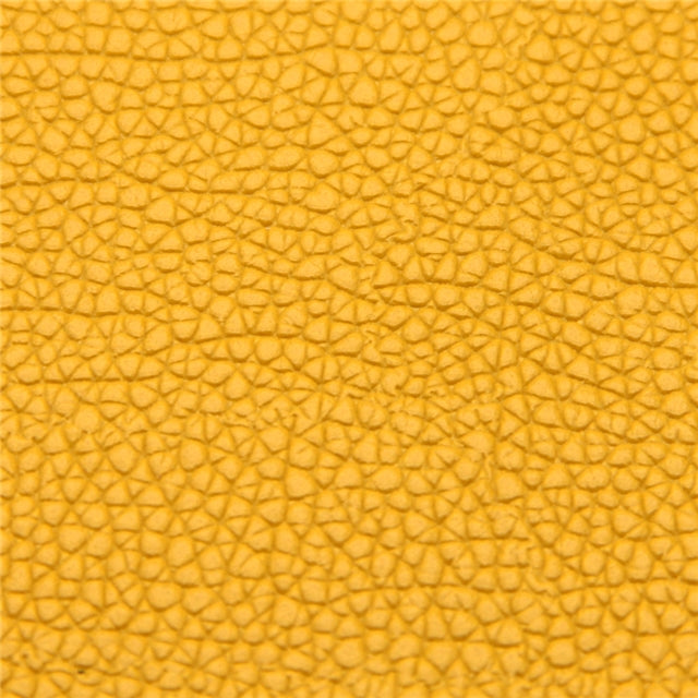 Solid Small Litchi Printed Faux Leather Sheet