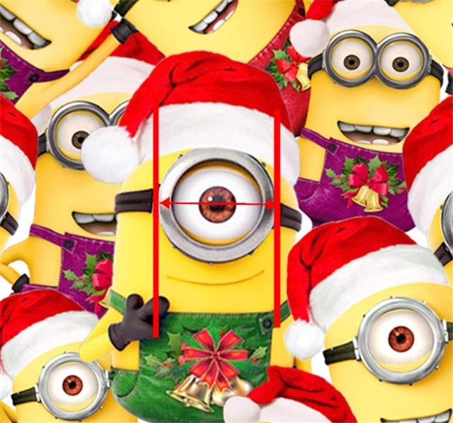 Minions Christmas Bullet Textured Liverpool Fabric