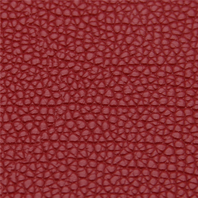 Solid Small Litchi Printed Faux Leather Sheet