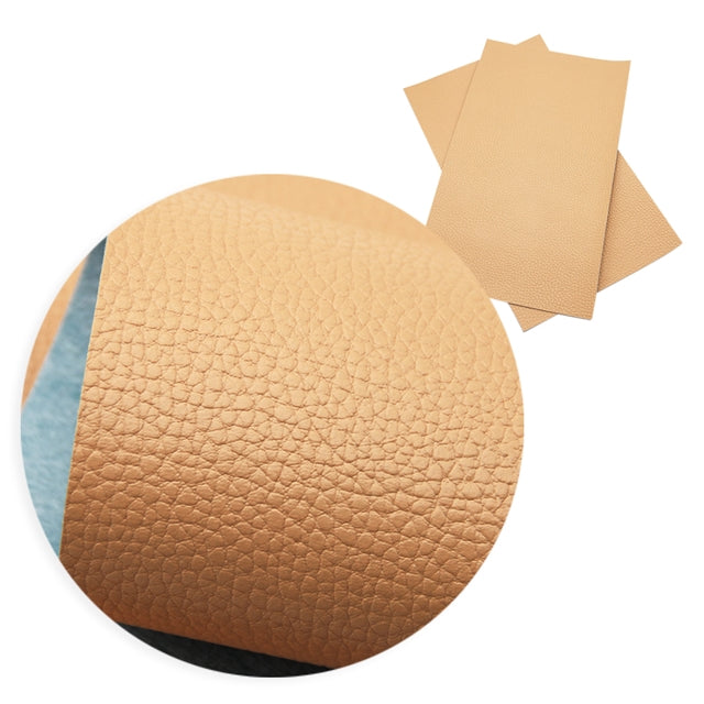 Solid Big Litchi Printed Faux Leather Sheet Litchi has a pebble like feel with bright colors