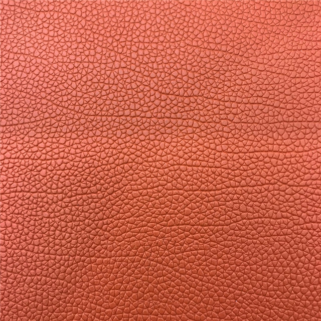 Solid Small Litchi Printed Faux Leather Sheet