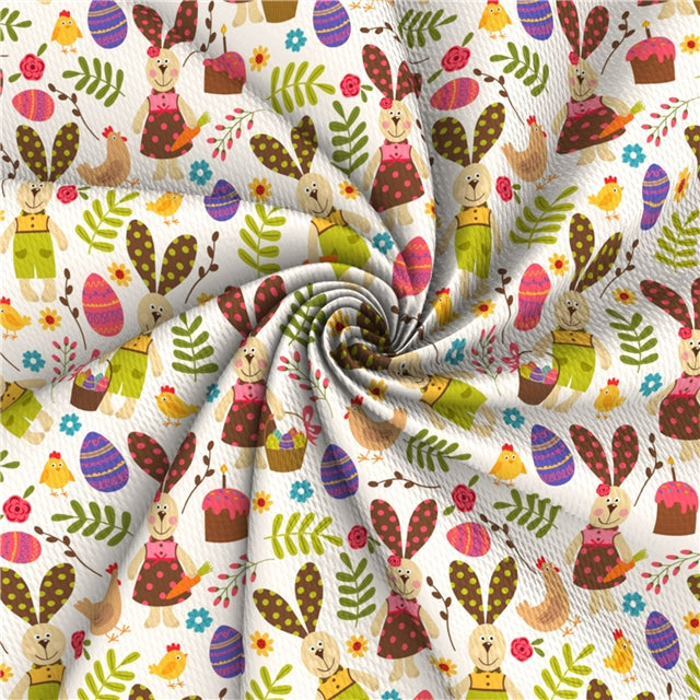 Easter Bunny Textured Liverpool/ Bullet Fabric with a textured feel