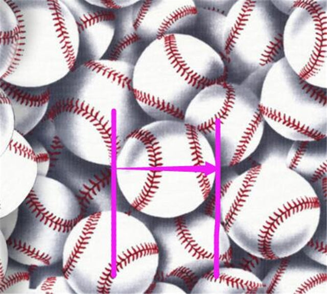 Baseball Sports Litchi Printed Faux Leather Sheet Litchi has a pebble like feel with bright colors