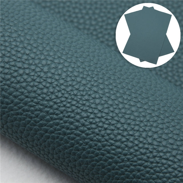 Solid Small Litchi Printed Faux Leather Sheet Litchi has a pebble like feel with bright colors