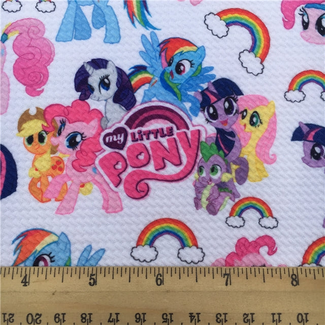 My Little Pony Bullet Textured Liverpool Fabric