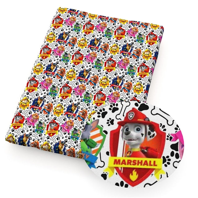 Paw Patrol Textured Liverpool/ Bullet Fabric with a textured feel