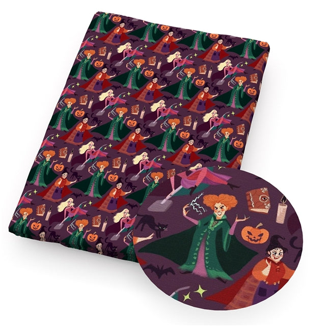 Hocus Pocus Halloween Bullet Textured Liverpool Fabric